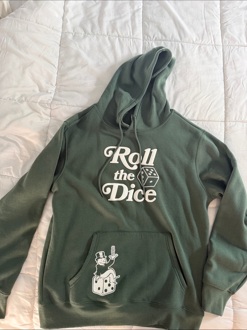 Hasbro Olive Green 'Roll the Dice' Pullover Hoodie